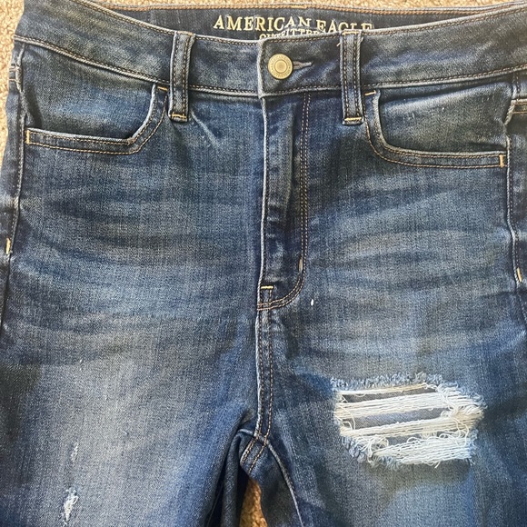 Women's Denim Jeans Size 4 Skinny American Eagle Super Stretch - Picture 12 of 12